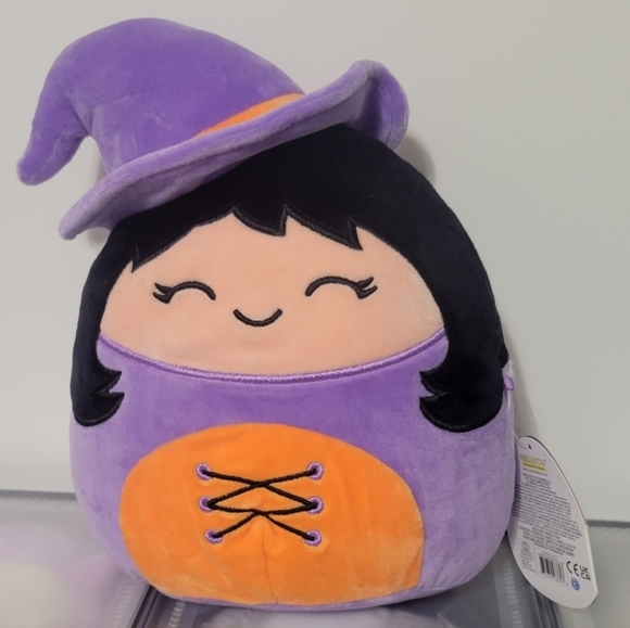 Squishmallows Other - 8" Winnie the Witch Squishmallow NWT Halloween 2021 Kellytoy HTF Spooky Goth
